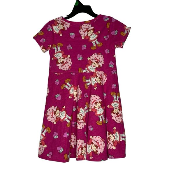 Strawberry Shortcake Toddler Girls Print Dress with Short Sleeves 5T New - Picture 2 of 6